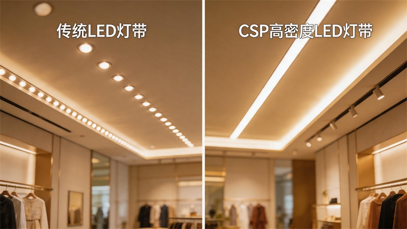 兩種LED燈帶發光效果對比.JPG
