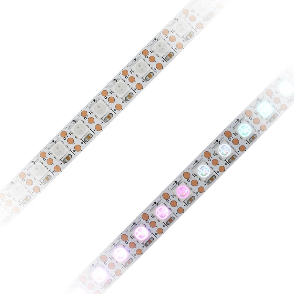 WS2812 RGBW 數(shù)字燈帶 | 5V四通道可尋址LED | 高顯色全彩幻彩燈條 - 1