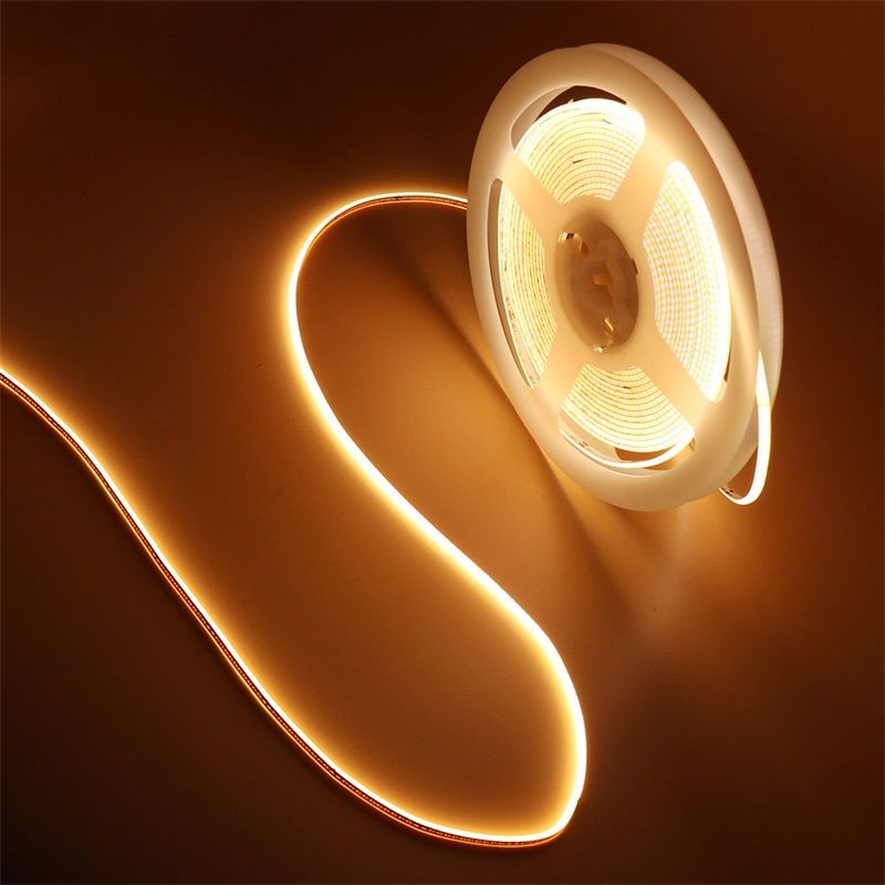 低壓3VCOB燈帶5W每米極窄2.7mm可電池供電房間汽車氛圍裝飾RGB