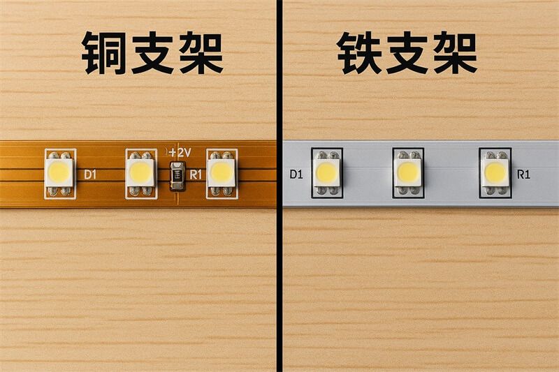 燈帶銅支架和鐵支架有什么區別?工程選型必須了解的關鍵點