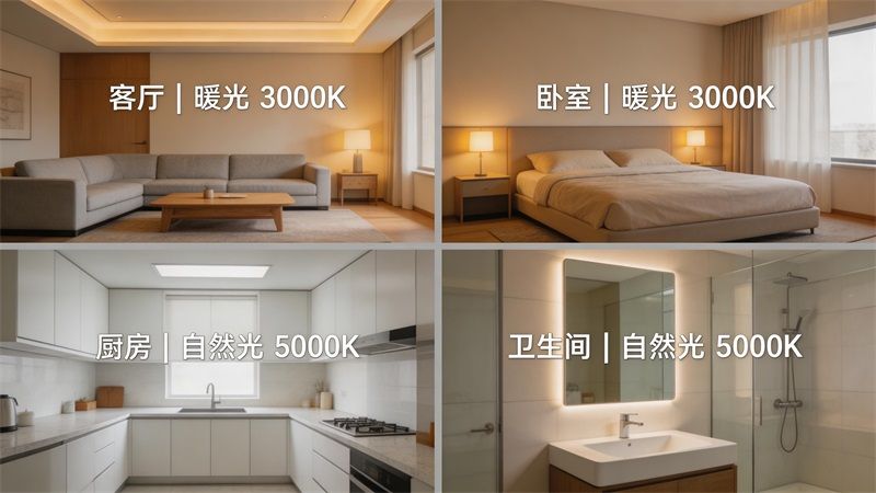 3000K與4000K實測：全屋色溫到底怎么選