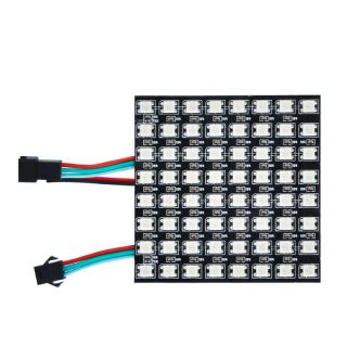 WS2812B全彩像素屏｜8x8數字可控LED顯示模塊｜DC5V低壓驅動 - 2