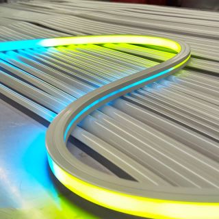 正發光DMX512幻彩硅膠燈帶20x20大發光面低壓燈帶 - 2