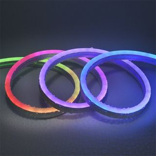 08x17mm幻彩霓虹LED燈帶｜跑馬流水漸變?nèi)嵝怨枘z｜戶外防水可定制 - 5